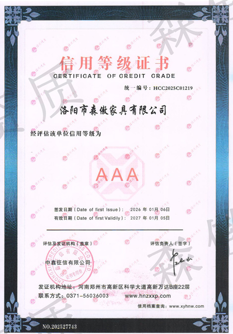 信用（yòng）等級證書